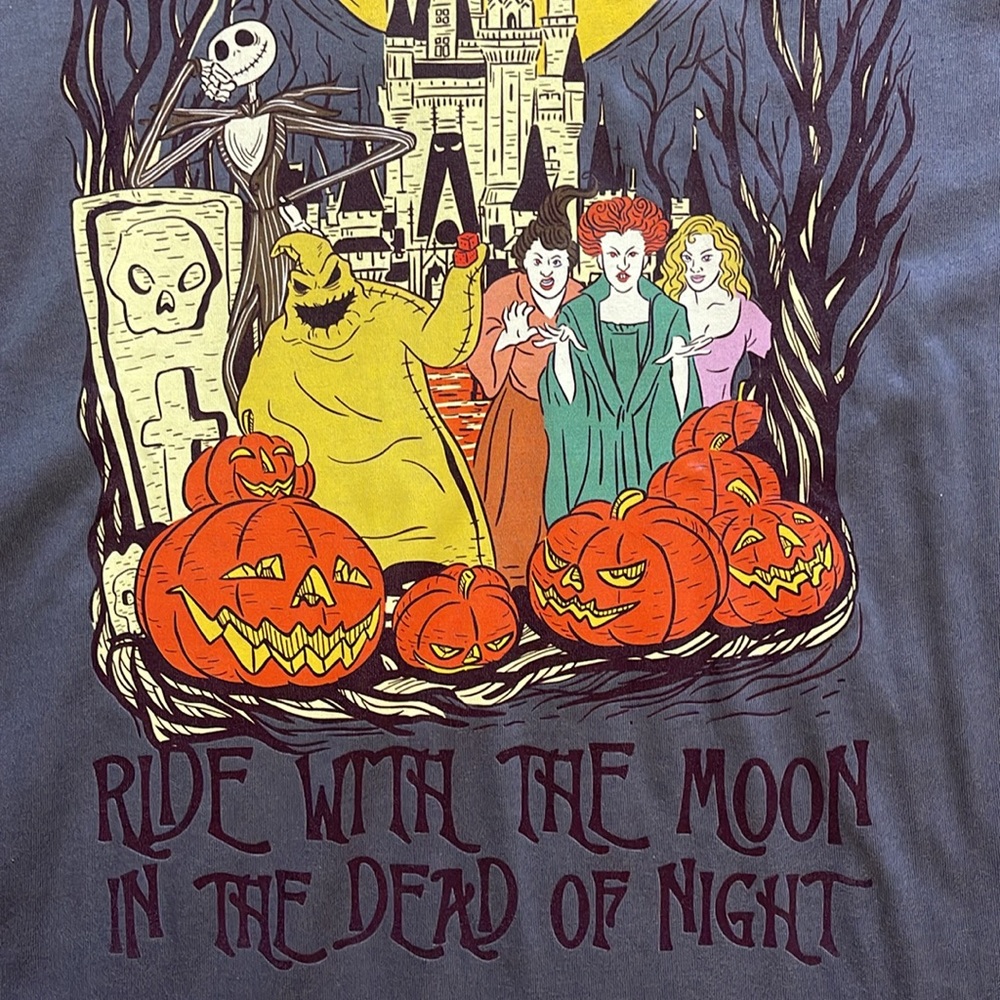 Disney’s Jack Skellington & Hocus Pocus Grey Graphic Halloween Unisex T-Shirt